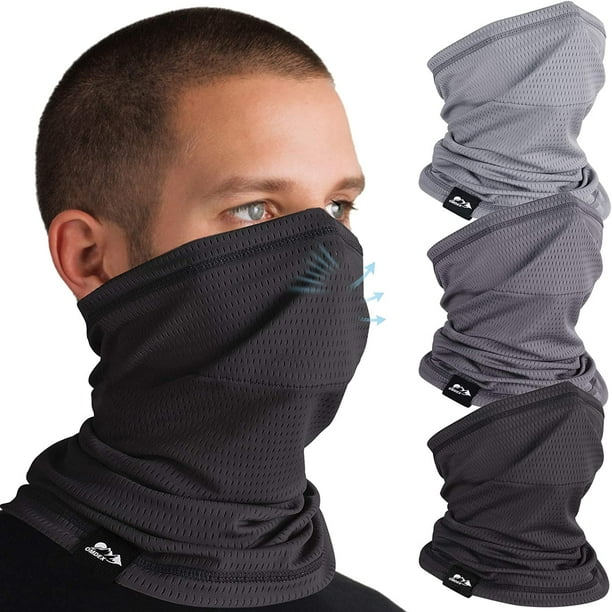 UV Protection Face Cover for Hot Summer Bandanas Balaclava Neck Gaiter with Carbon Filter 